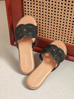 Slippers zwart