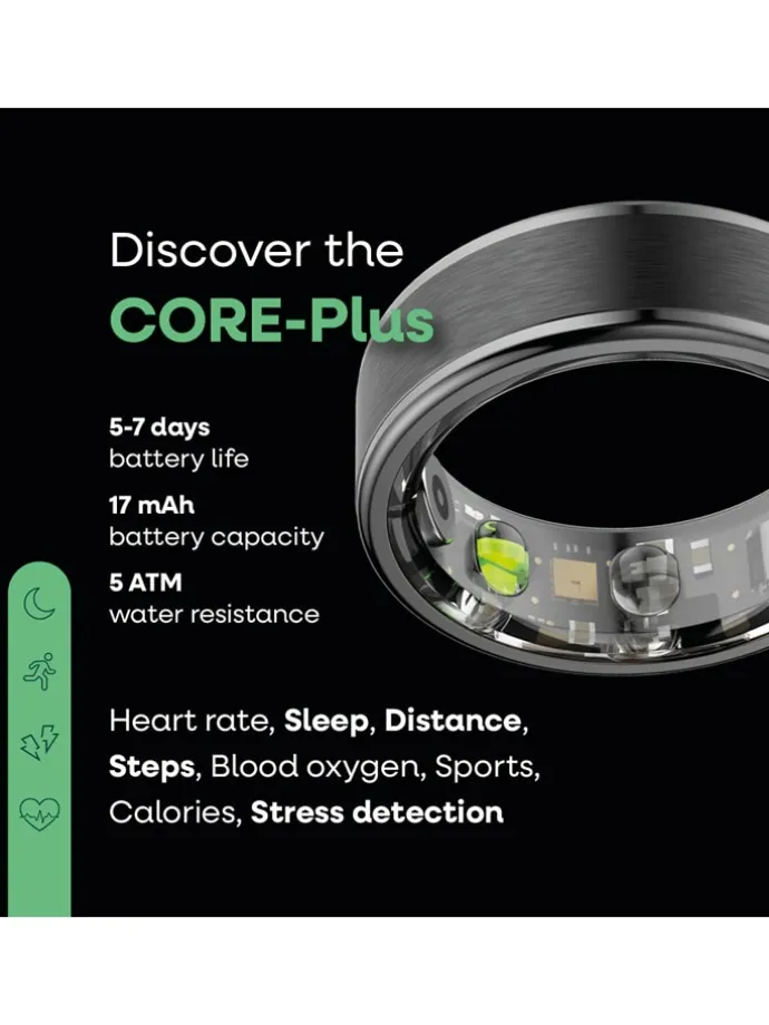 Smartring "Core Plus" zwart
