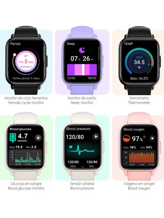 Smartwatch "DM60" paars