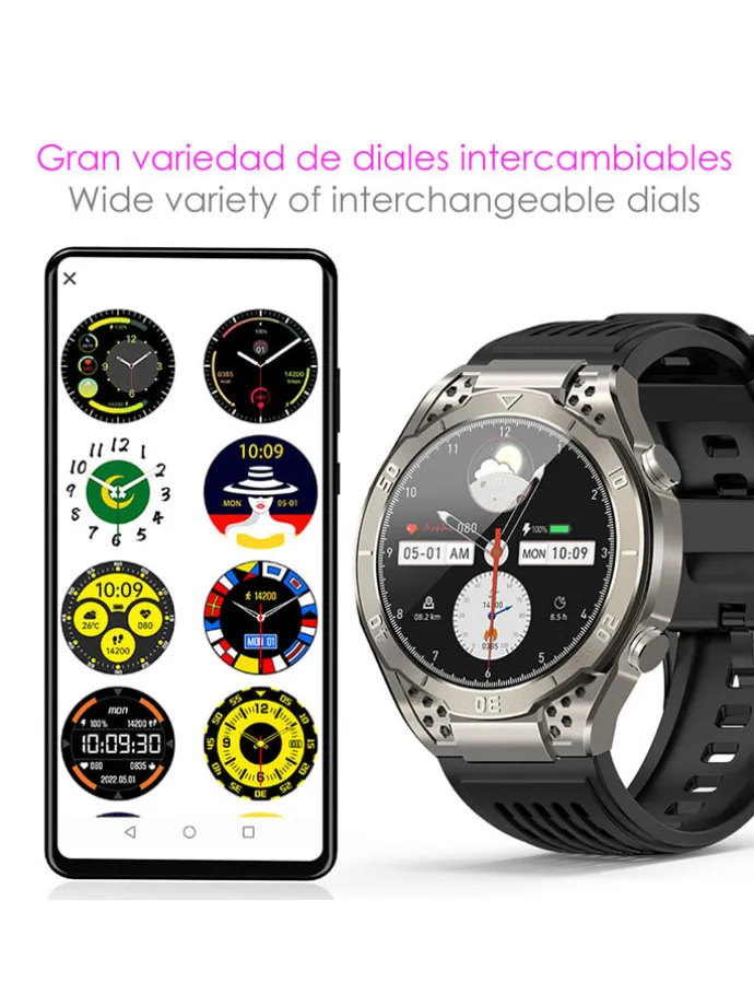 Smartwatch "JA01" zwart
