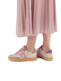 Sneakers beige/lichtroze