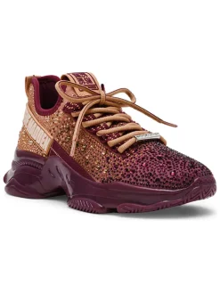 Sneakers beige/rood