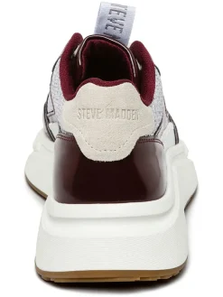 Sneakers rood/zilverkleurig