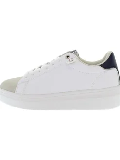 Sneakers wit/beige/donkerblauw