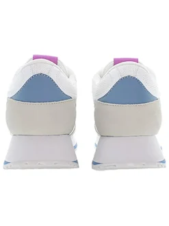 Sneakers wit/beige/roze