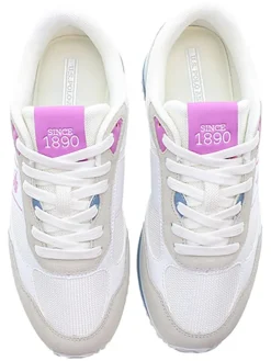 Sneakers wit/beige/roze