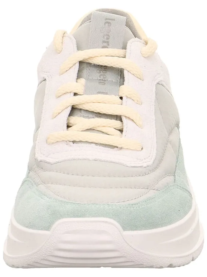 Sneakers wit/geel/lichtblauw