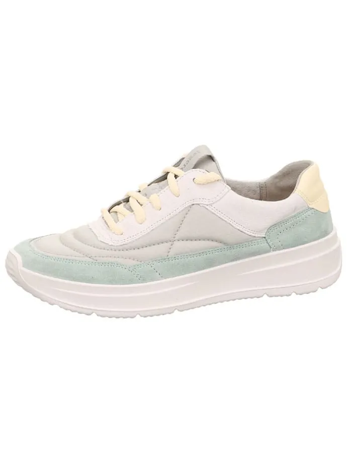 Sneakers wit/geel/lichtblauw