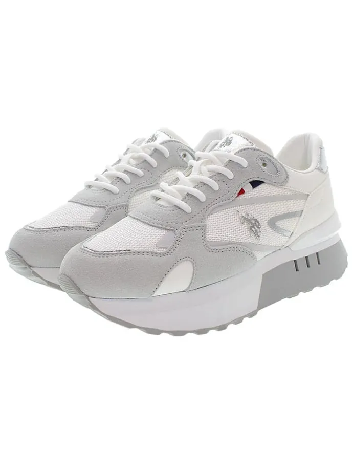 Sneakers wit/grijs