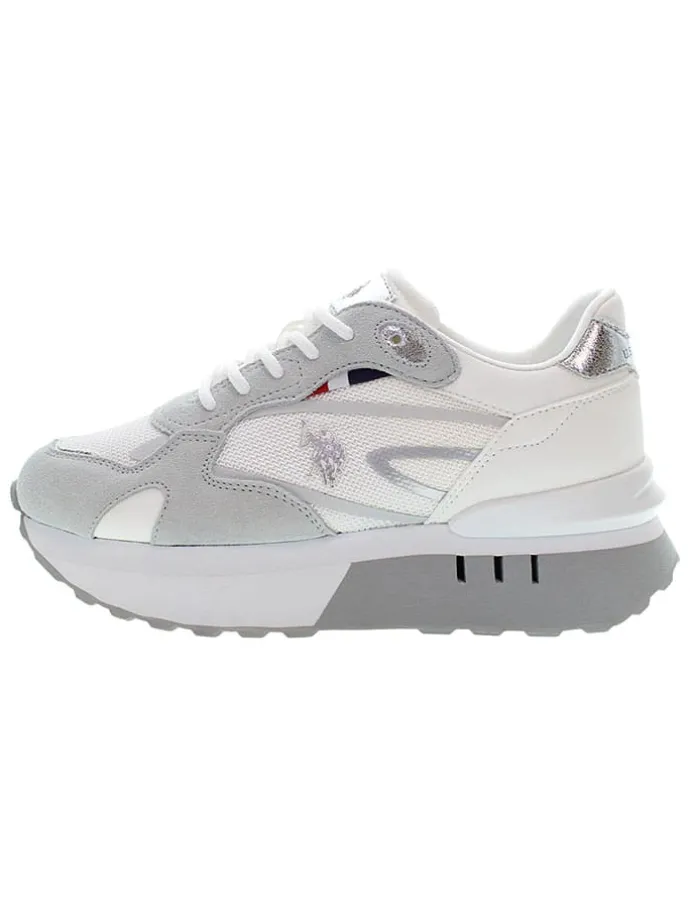 Sneakers wit/grijs