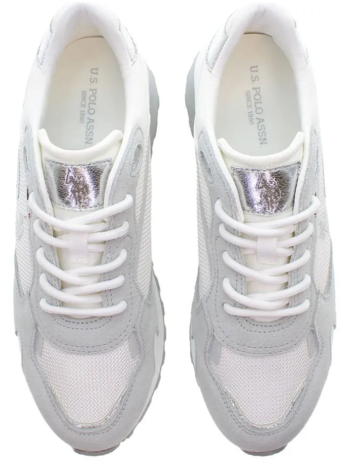 Sneakers wit/grijs