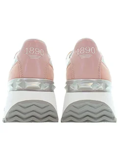 Sneakers wit/lichtroze