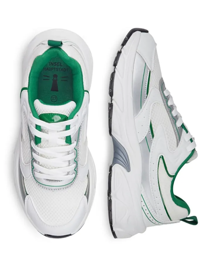 Sneakers wit/zilverkleurig
