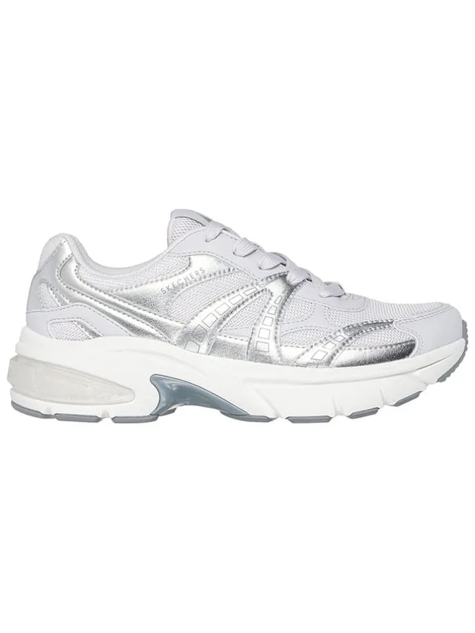 Sneakers wit/zilverkleurig