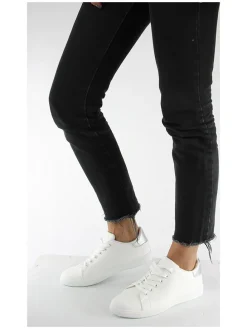 Sneakers wit/zilverkleurig