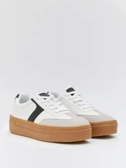 Sneakers wit/zwart/grijs