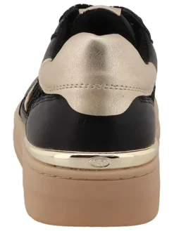 Sneakers zwart/goudkleurig