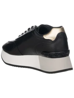 Sneakers zwart/goudkleurig
