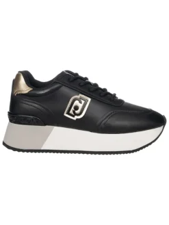 Sneakers zwart/goudkleurig