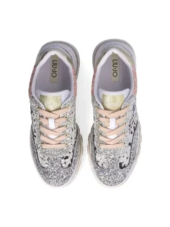 Sneakers zwart/lichtroze/zilverkleurig