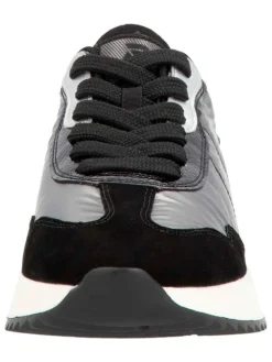 Sneakers zwart/zilverkleurig