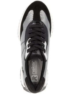 Sneakers zwart/zilverkleurig