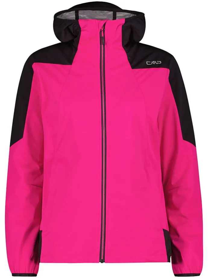 Softshelljas roze/zwart