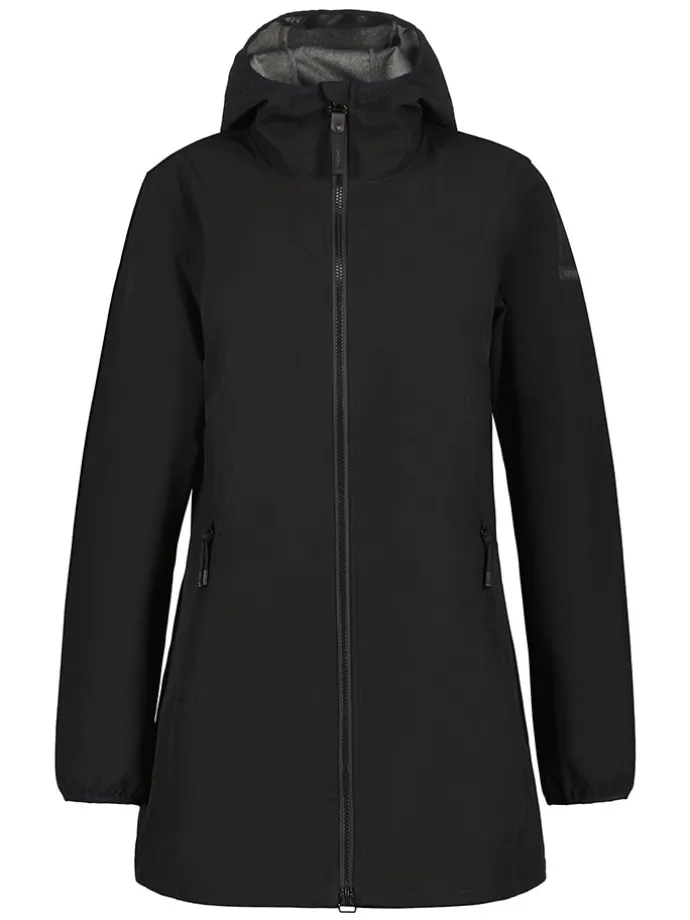 Softshellmantel "Albany" zwart