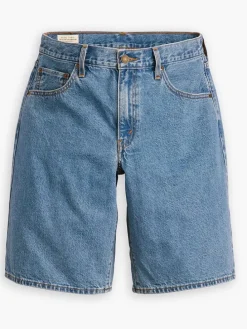 Spijkerbermuda blauw
