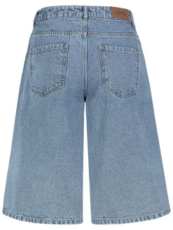 Spijkerbermuda blauw