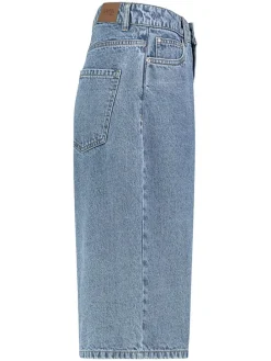 Spijkerbermuda blauw