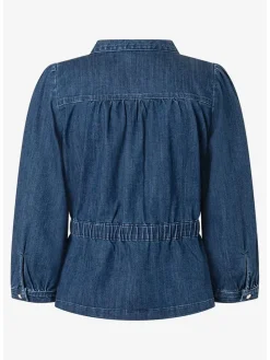 Spijkerblouse donkerblauw