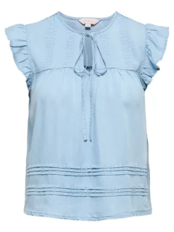 Spijkerblouse lichtblauw