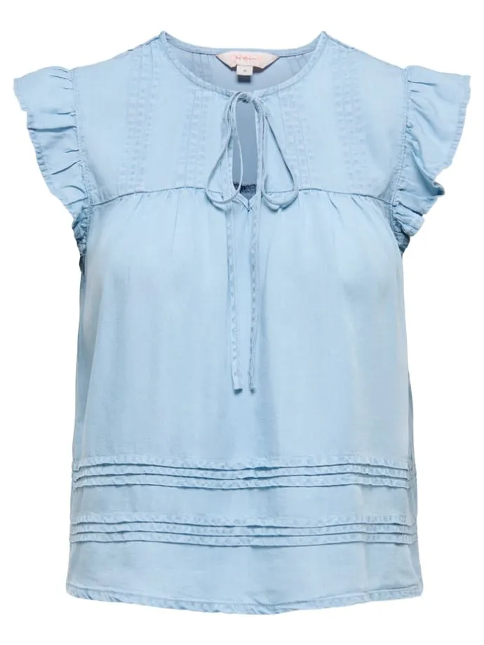 Spijkerblouse lichtblauw