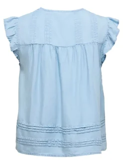 Spijkerblouse lichtblauw