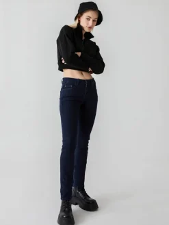 Spijkerbroek "Aspen" - slim fit - donkerblauw