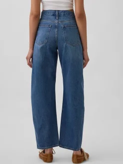 Spijkerbroek - Barrel fit - blauw
