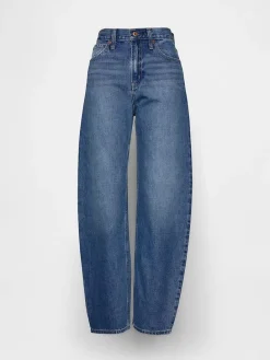 Spijkerbroek - Barrel fit - blauw