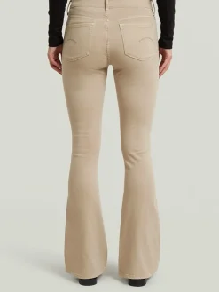 Spijkerbroek - bootcut fit - beige