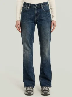 Spijkerbroek - bootcut fit - donkerblauw