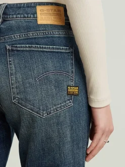 Spijkerbroek - bootcut fit - donkerblauw