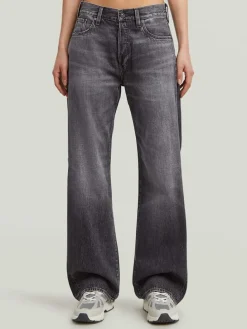 Spijkerbroek - boyfriend fit - antraciet