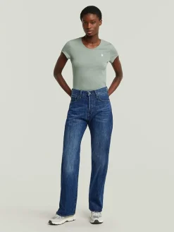 Spijkerbroek - boyfriend fit - donkerblauw