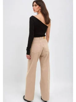 Spijkerbroek - comfort fit - beige