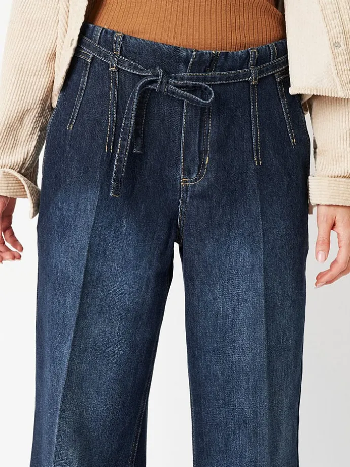 Spijkerbroek - comfort fit - donkerblauw