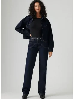 Spijkerbroek - comfort fit - donkerblauw