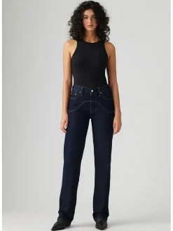 Spijkerbroek - comfort fit - donkerblauw