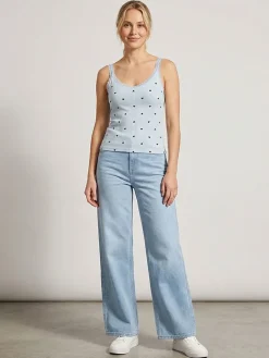 Spijkerbroek - comfort fit - lichtblauw
