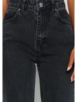 Spijkerbroek - comfort fit - zwart