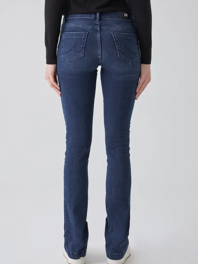 Spijkerbroek "Fallon" - flare fit - donkerblauw